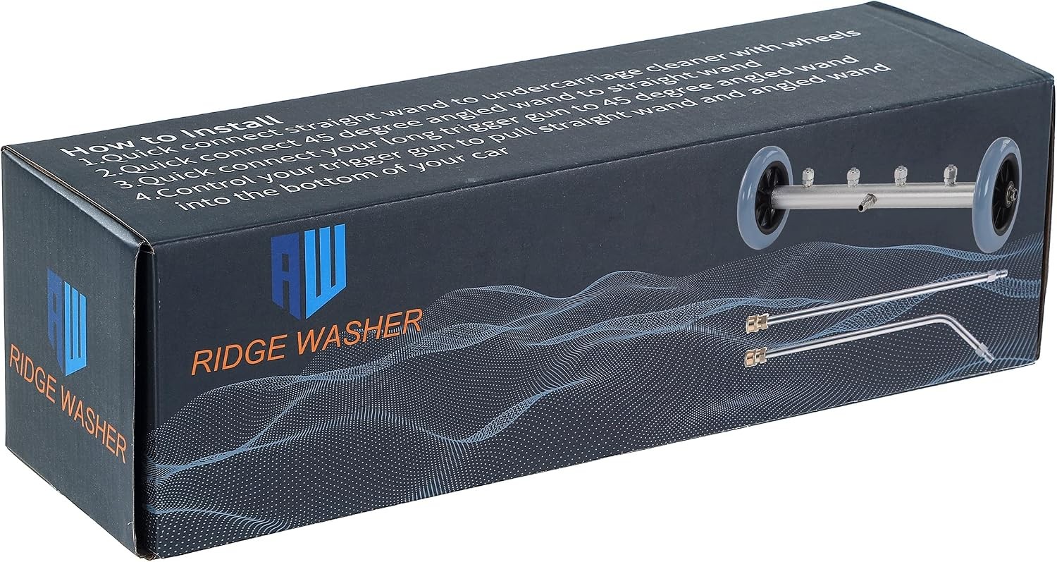 16 Inch Pressure Washer Undercarriage Cleaner 4000 PSI with Extension Wand