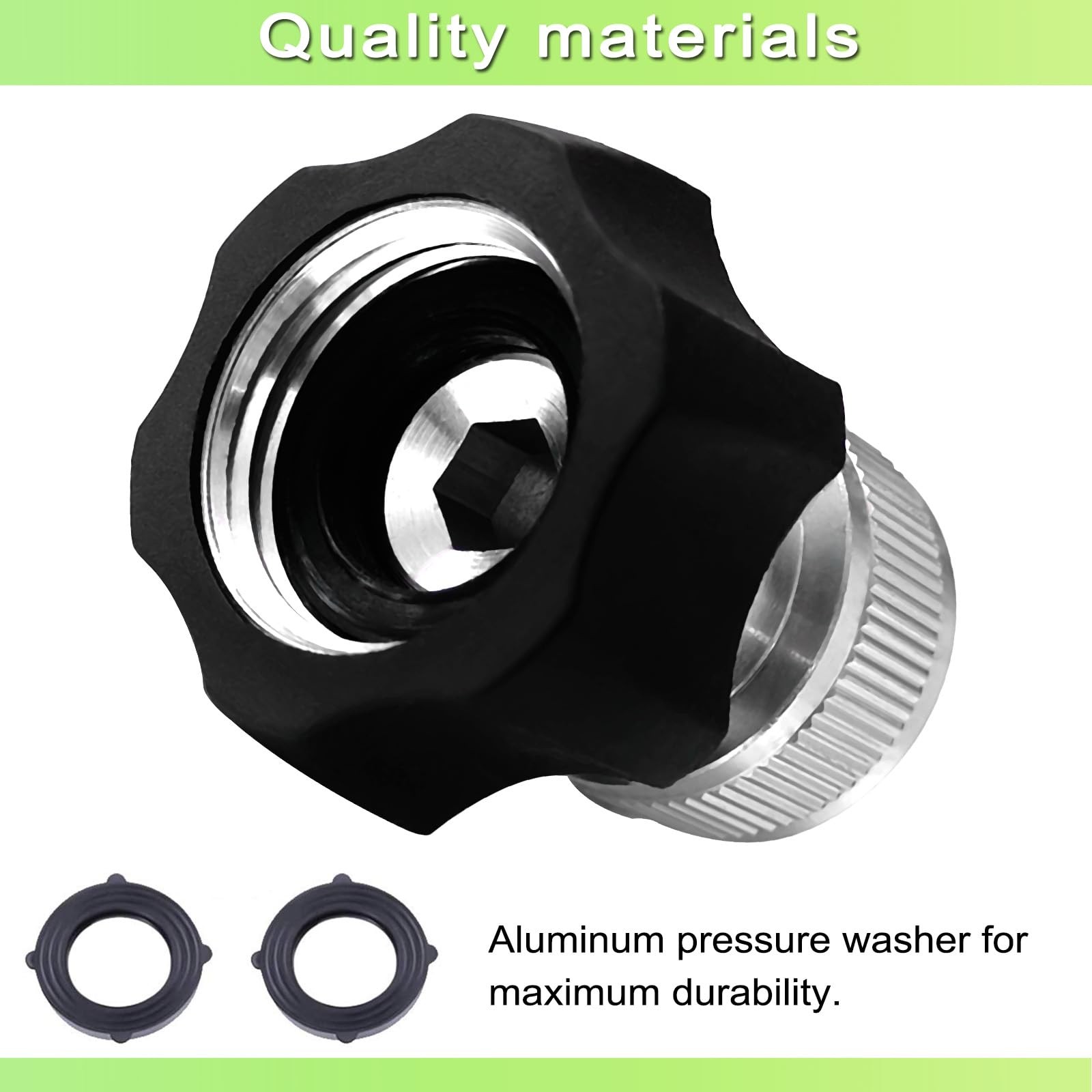 1 PC Electric Pressure Washer Coupler Garden Hose Adapter 3/4 Inch Metal