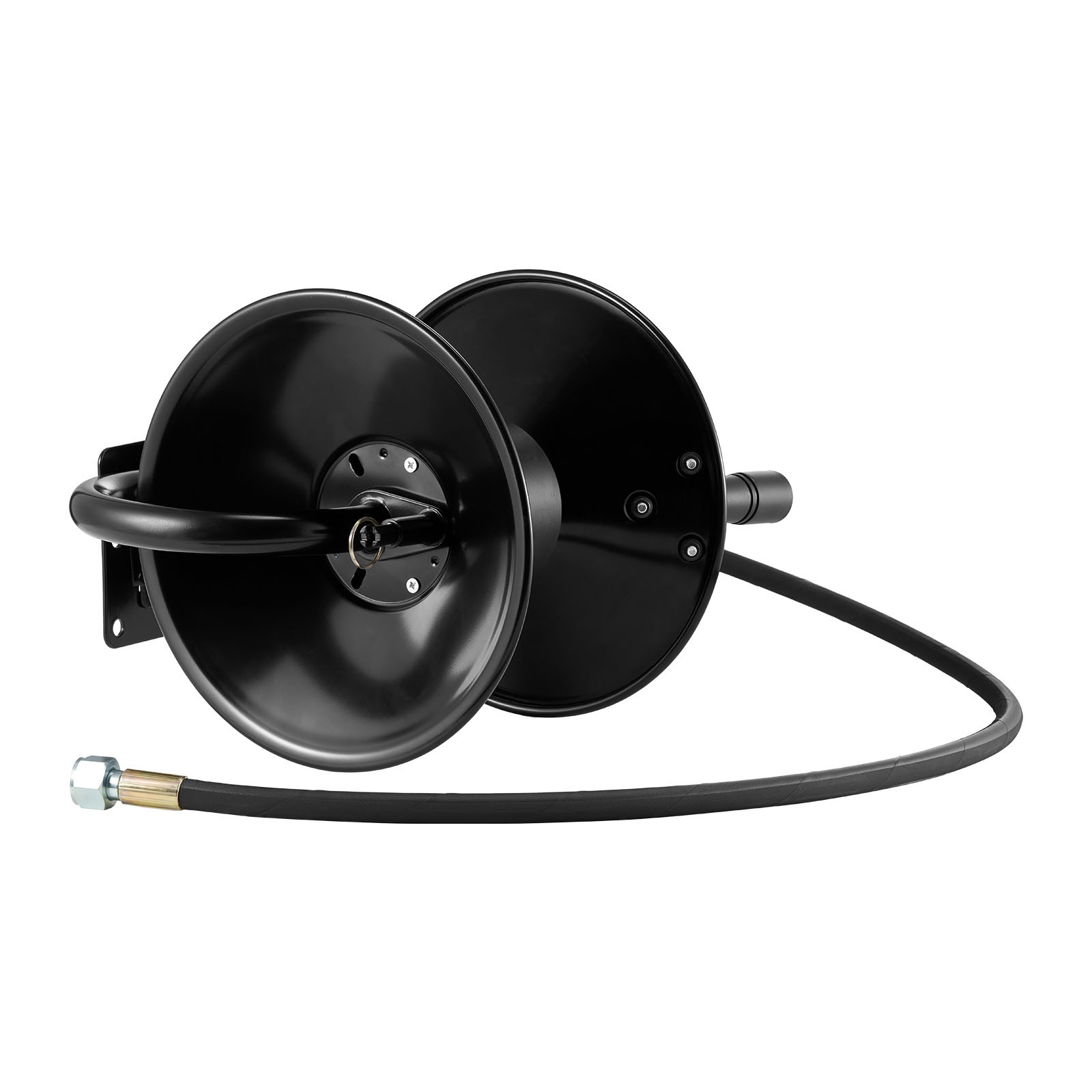 Uimoso Pressure Washer Hose Reel 50 ft x 3/8 inch Steel Mount 4000 PSI