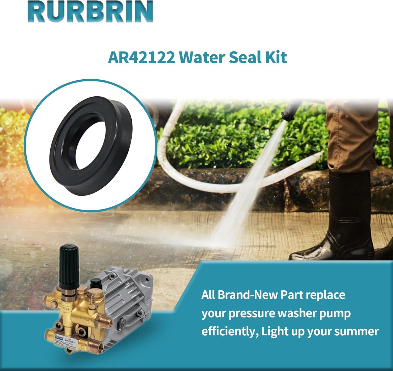 42122Pool High Pressure Washer Pump Water Seal Kit for Annovi Reverberi RMW2G24