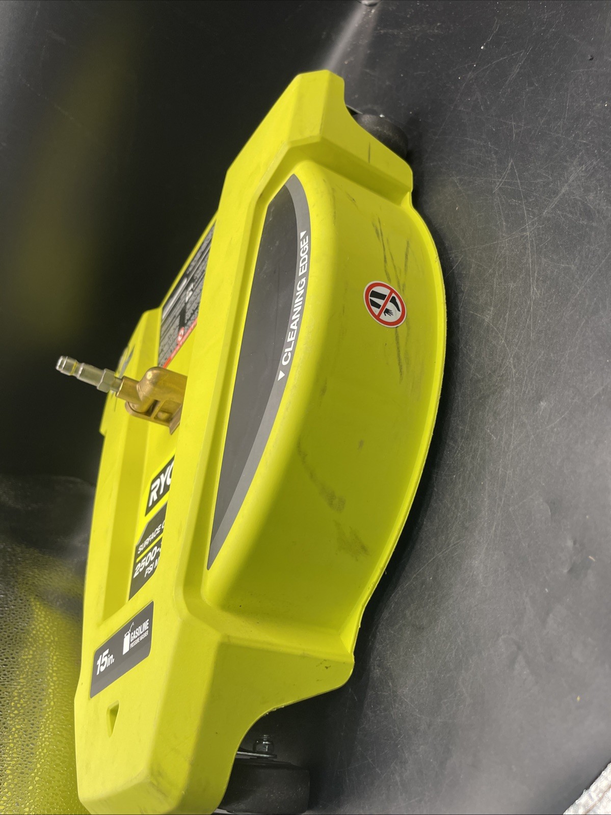 RYOBI 15 in. 3400 PSI Gas Pressure Washer Surface Cleaner w/Caster Wheels