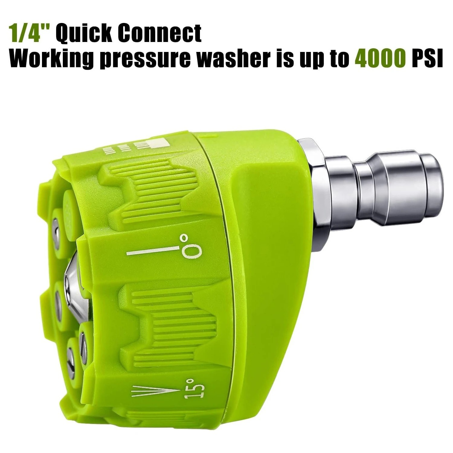 6 in 1 Pressure Washer Nozzle 1/4 Inch Quick Connect Car Wash Spray Tip