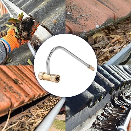 FIXFANS Pressure Washer Gutter Cleaner Attachment, 4000 PSI, Gutter Cleaning for