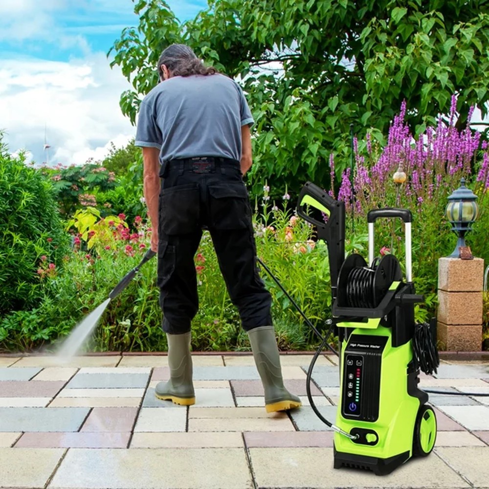 110V, 3800PSI 102A 110V, 3800PSI,1800W High Pressure Cleaner, Safety Lock, Green
