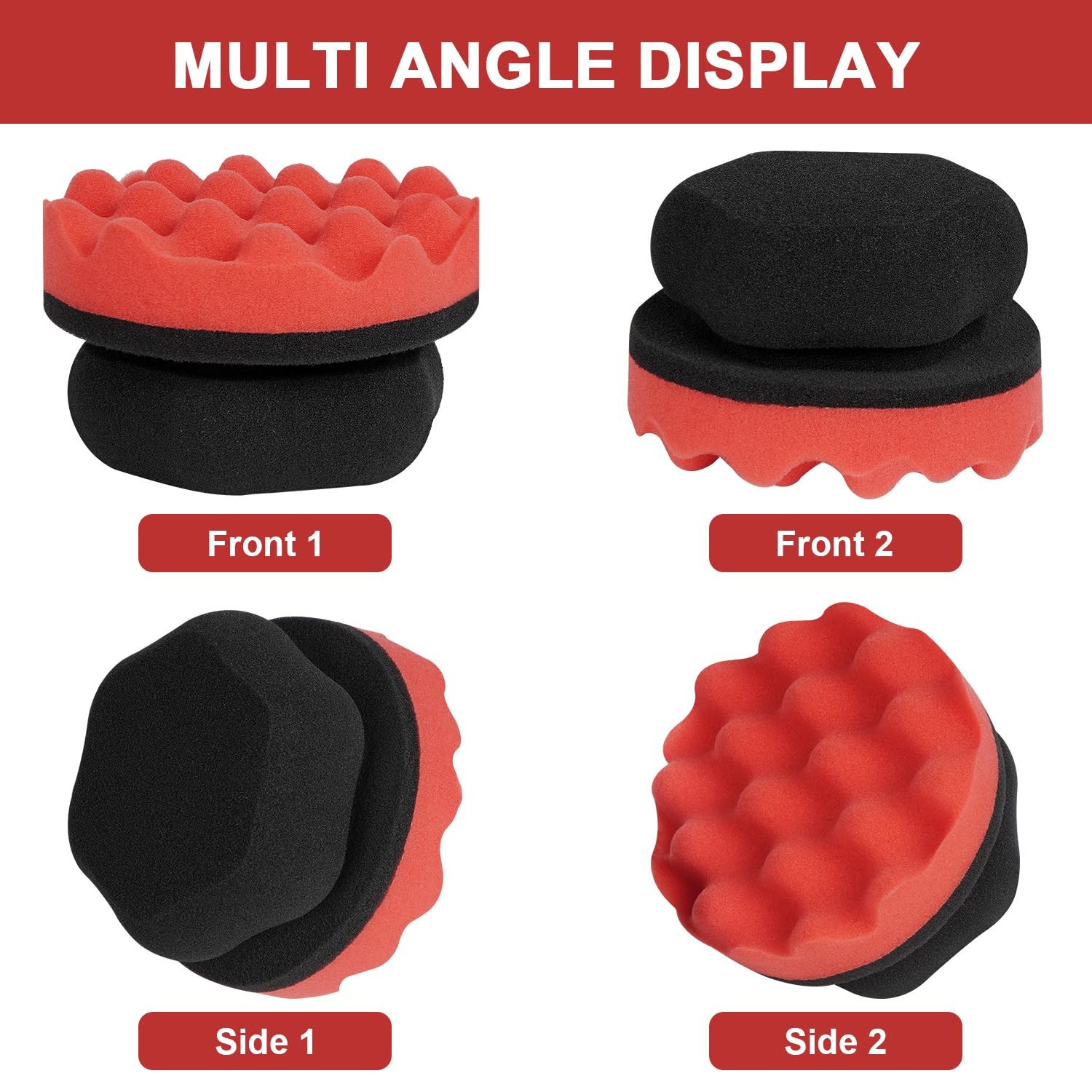 6 Pack Tire Shine Applicator Pads Foam Sponge Tool for Car Detailing