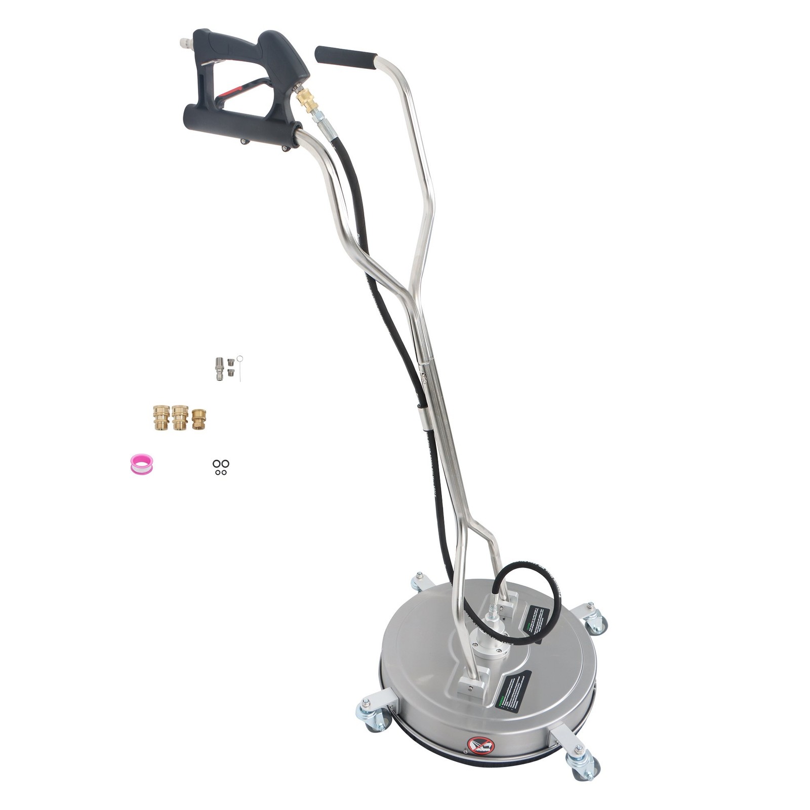 Pressure Washer Surface Cleaner w/ Handles & Wheels Quick Connect 20Inch