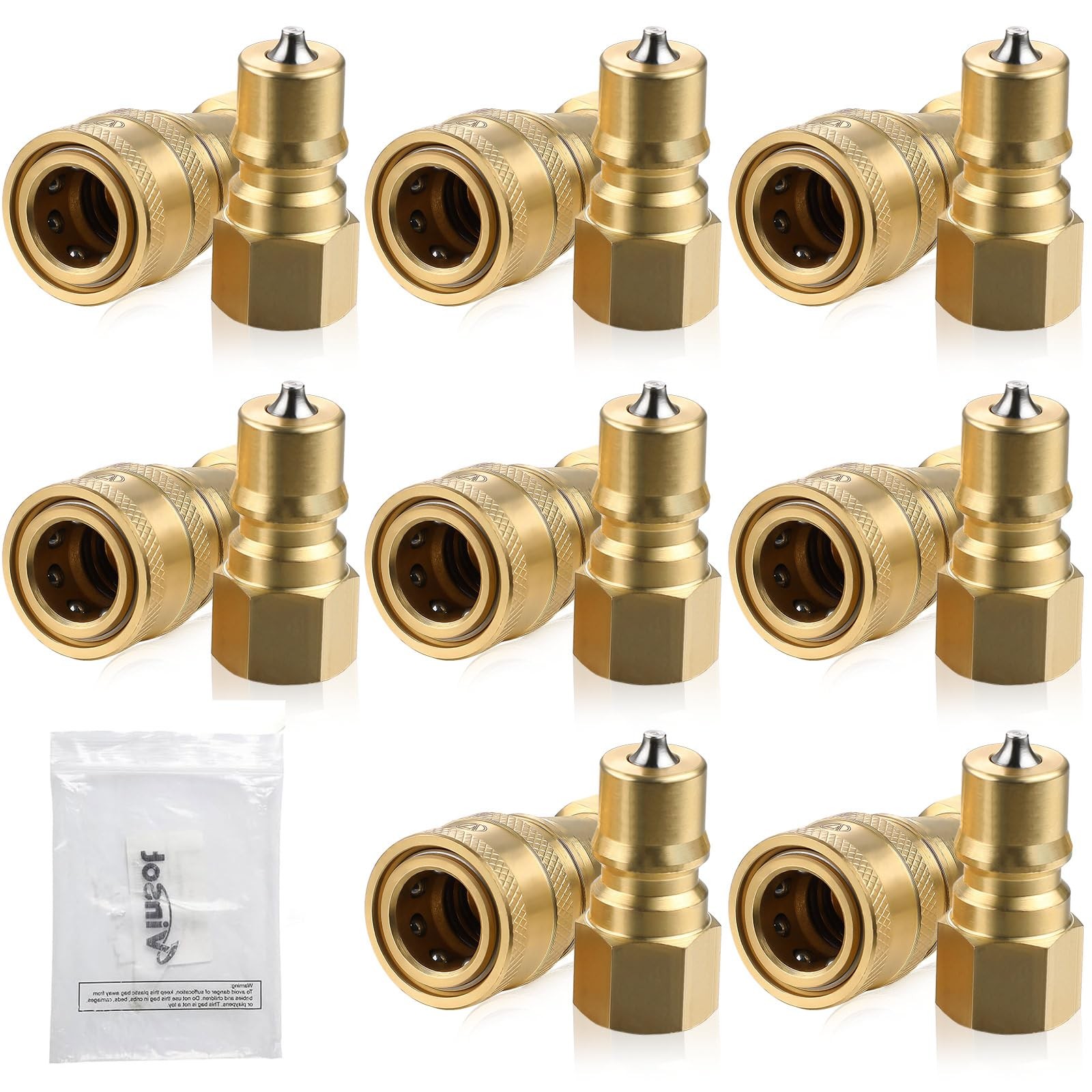 1/4″ Quick Disconnect Coupler Valve 5000-6000 PSI for Carpet Cleaning Wand – 8