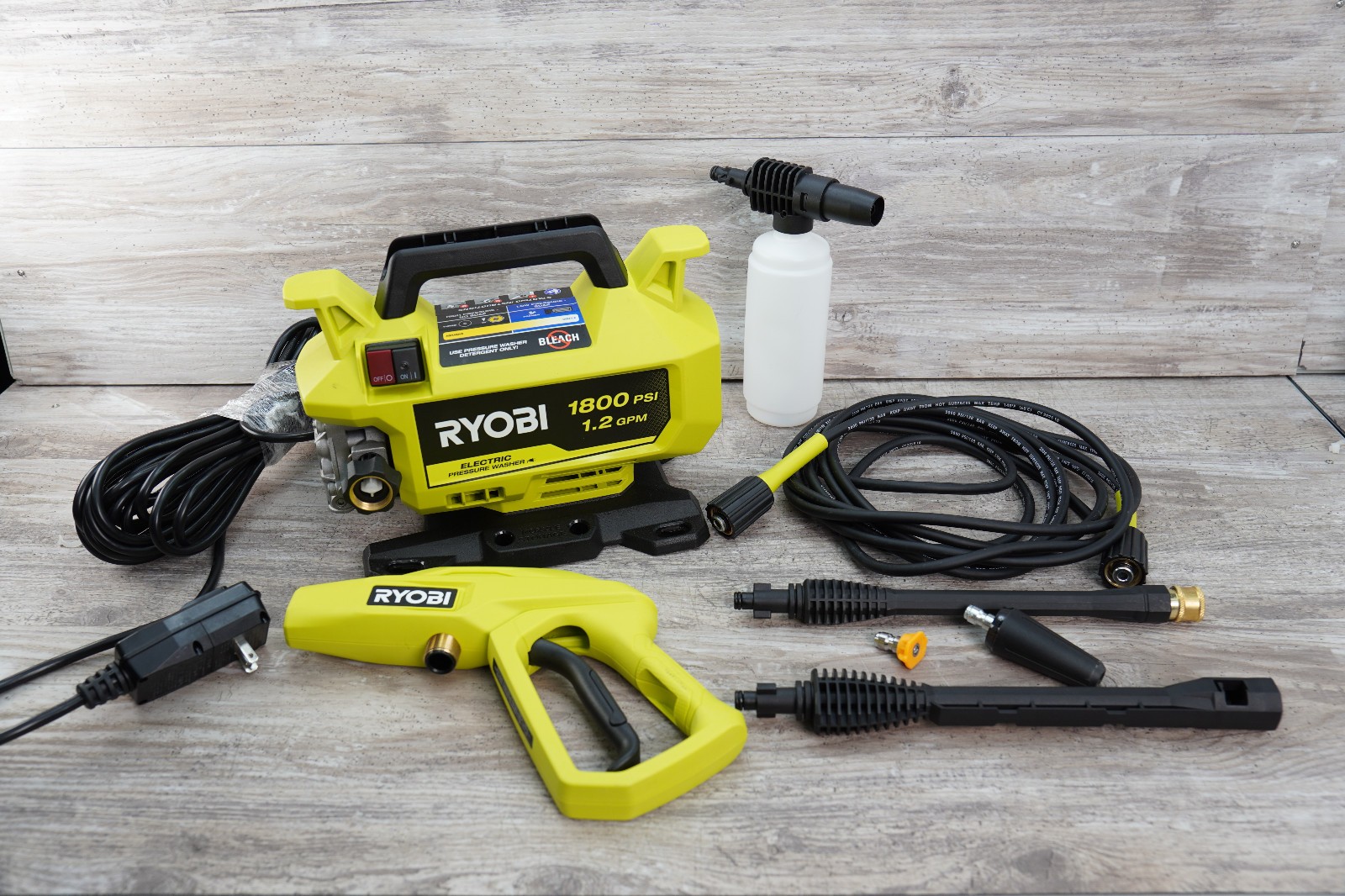 RYOBI 1.2GPM Electric Pressure Washer (1800 PSI) RY141803