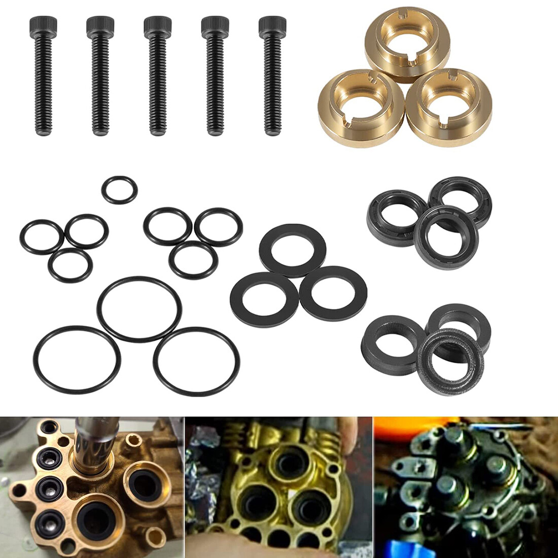 Complete Pressure Washer Seal Kit Replace For Briggs &Stratton 190595GS/190711GS