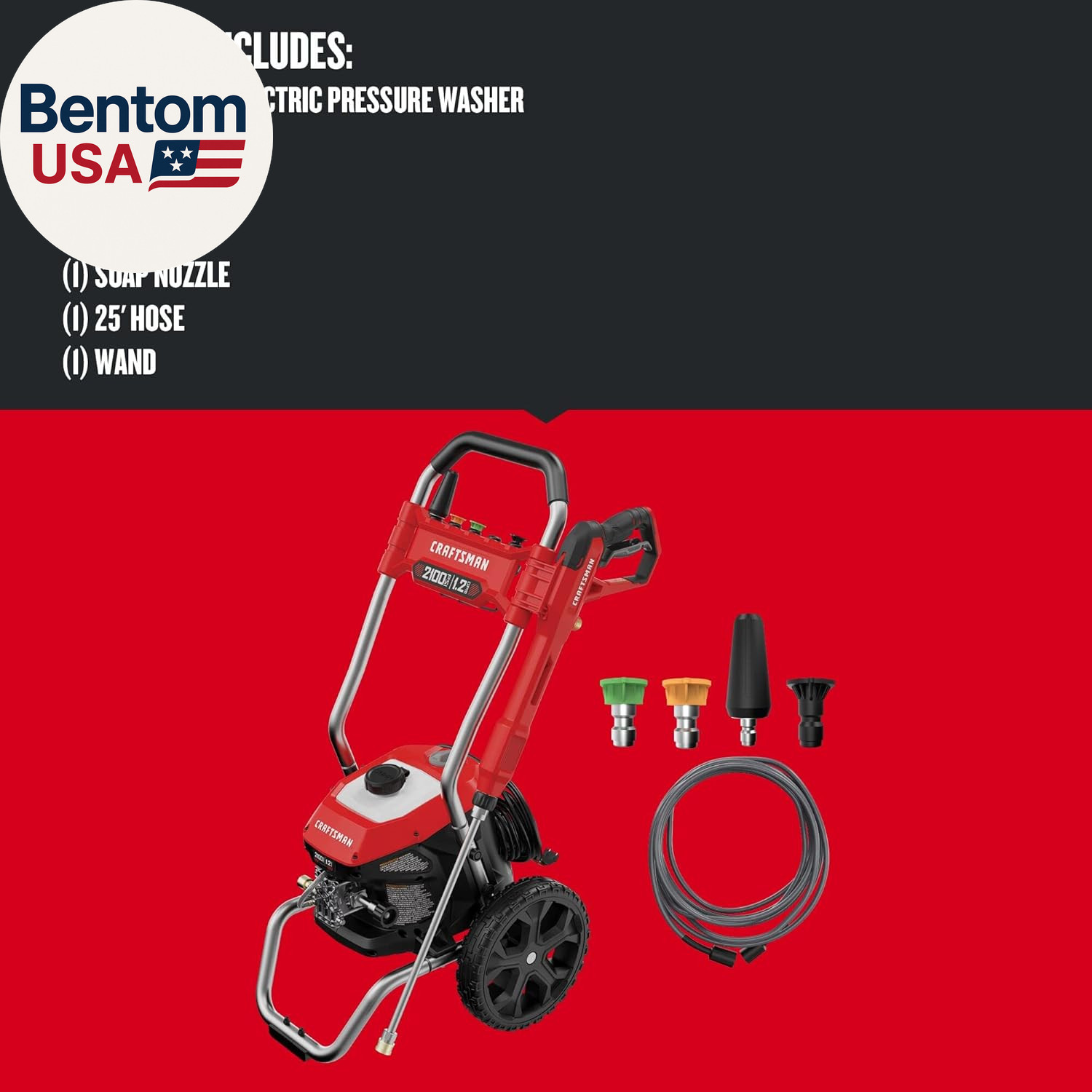 Electric Pressure Washer, Cold Water, 2100-PSI, 1.2 GPM, Corded (CMEPW2100)