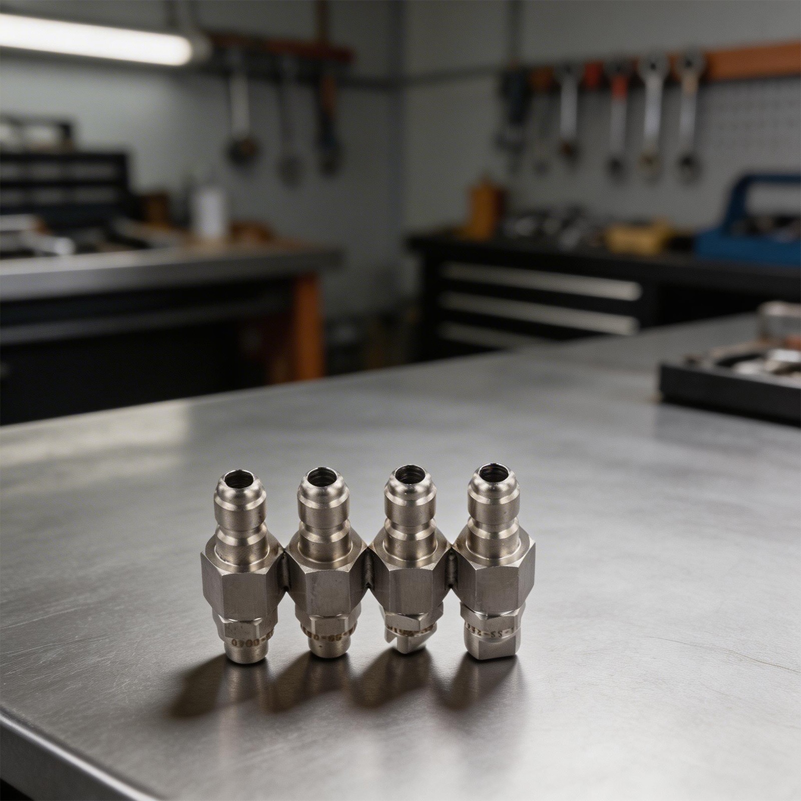 Four Row Stainless Steel Nozzle Compatible with 2 4 GPM Pressure Washers
