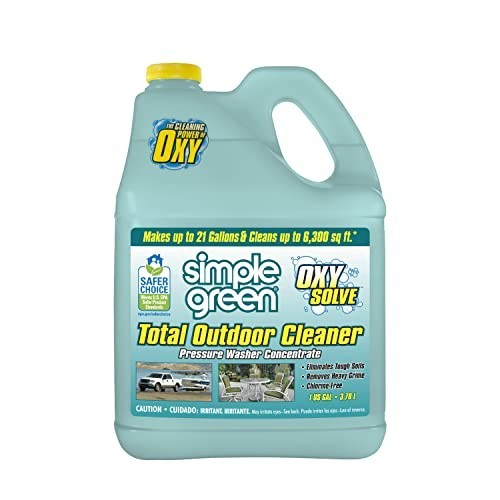 Oxy Solve Outdoor Pressure Washer Cleaner – 1 Gallon, Heavy-Duty Stain Remover