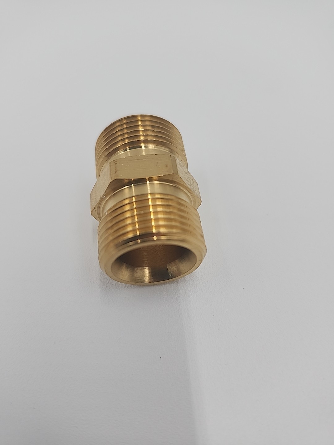 Pressure Washer Hose Coupler M22-14mm Male to M22-14mm Male Solid Brass 5000PSI