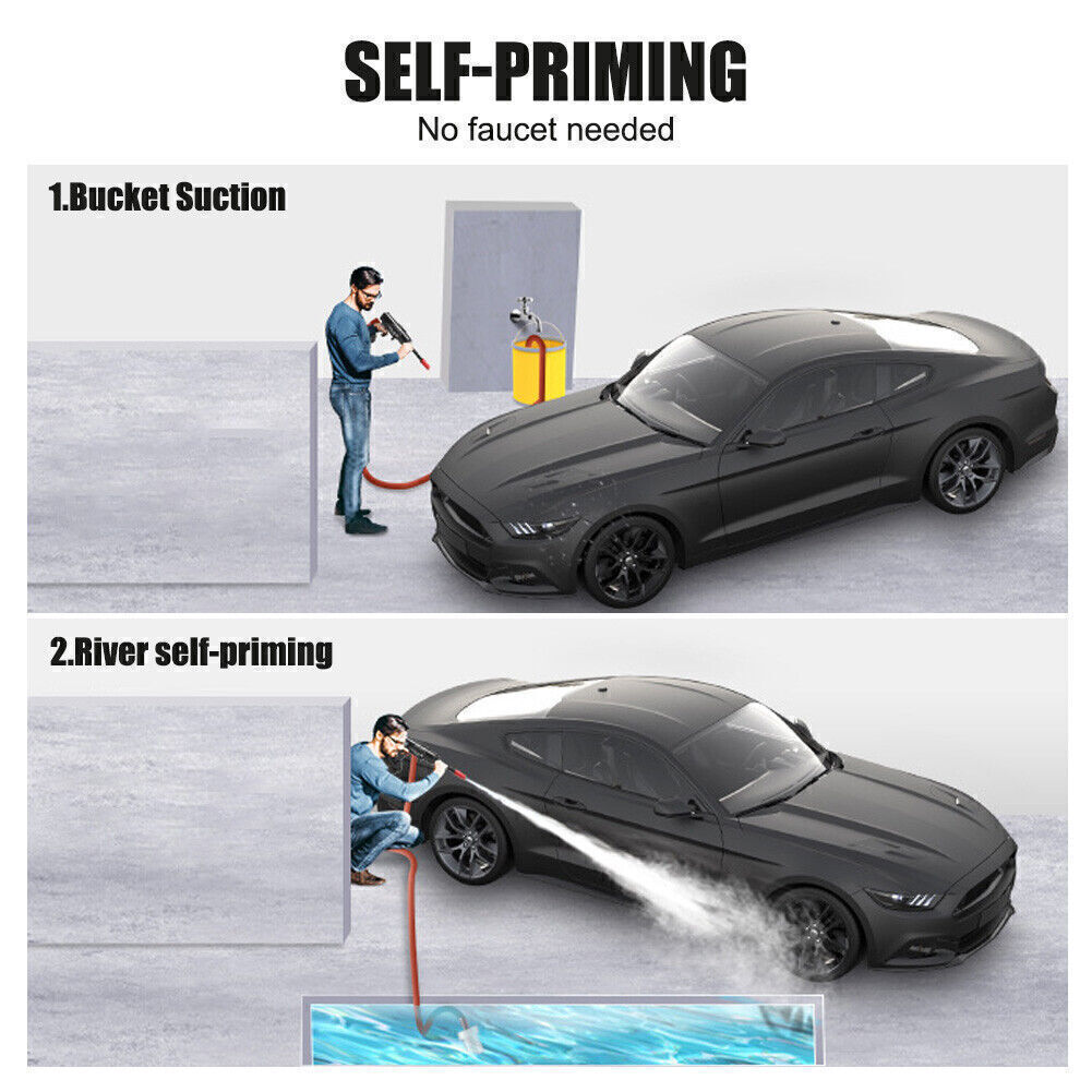 Electric High Pressure Water Spray Car Gun Portable Cordless Washer Cleaner Yard