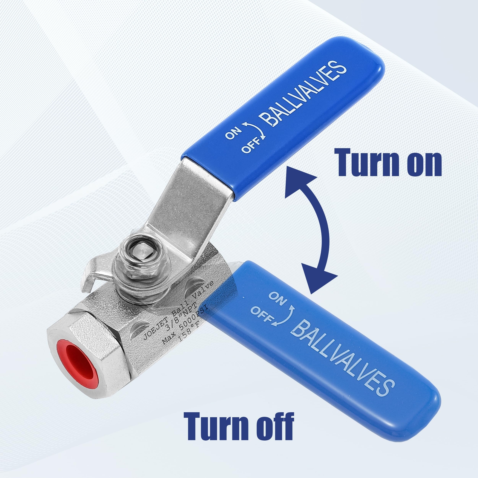 High Pressure Washer Ball Valve Kit 3/8″ Quick Connect Ball Valve For Power Wash