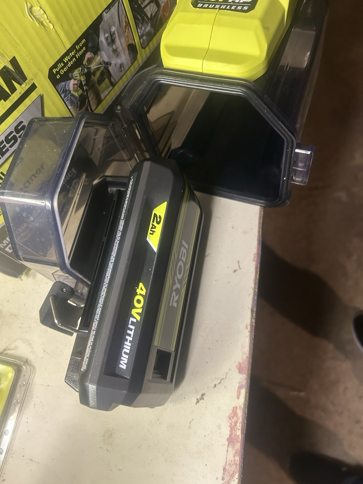 Ryobi 40V 600 PSI Brushless EZClean Power Washer Kit RY124052k