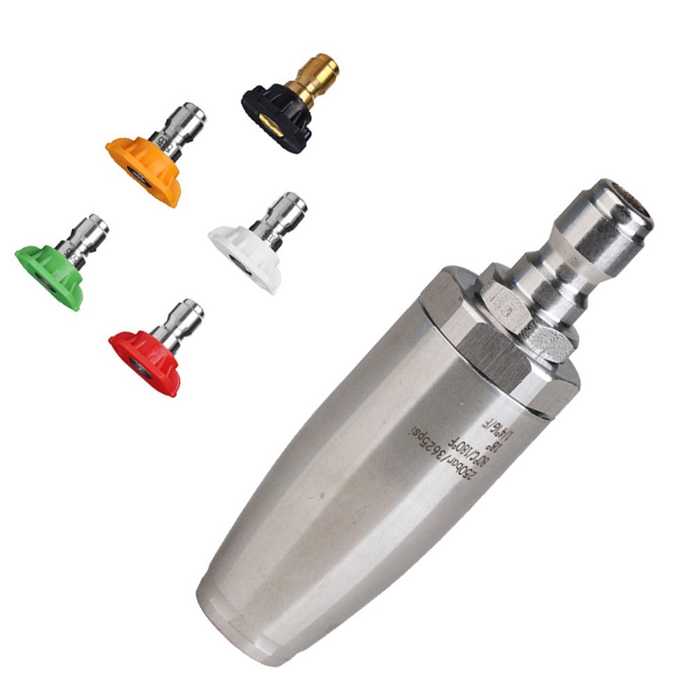 304 SS Turbo Nozzle 35mm for Pressure Washer 360 Rotation 3625 PSI Spray