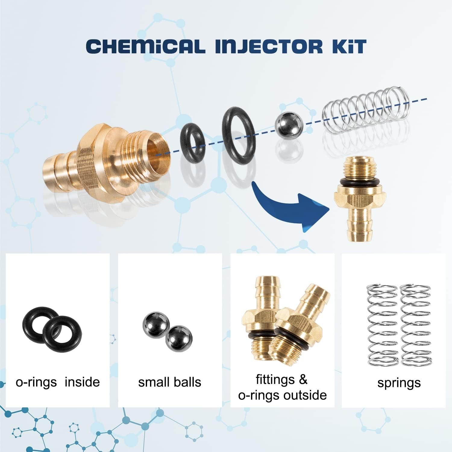 Pressure Washer Chemical Soap Injector Kit for Briggs Stratton 190593GS 190635GS