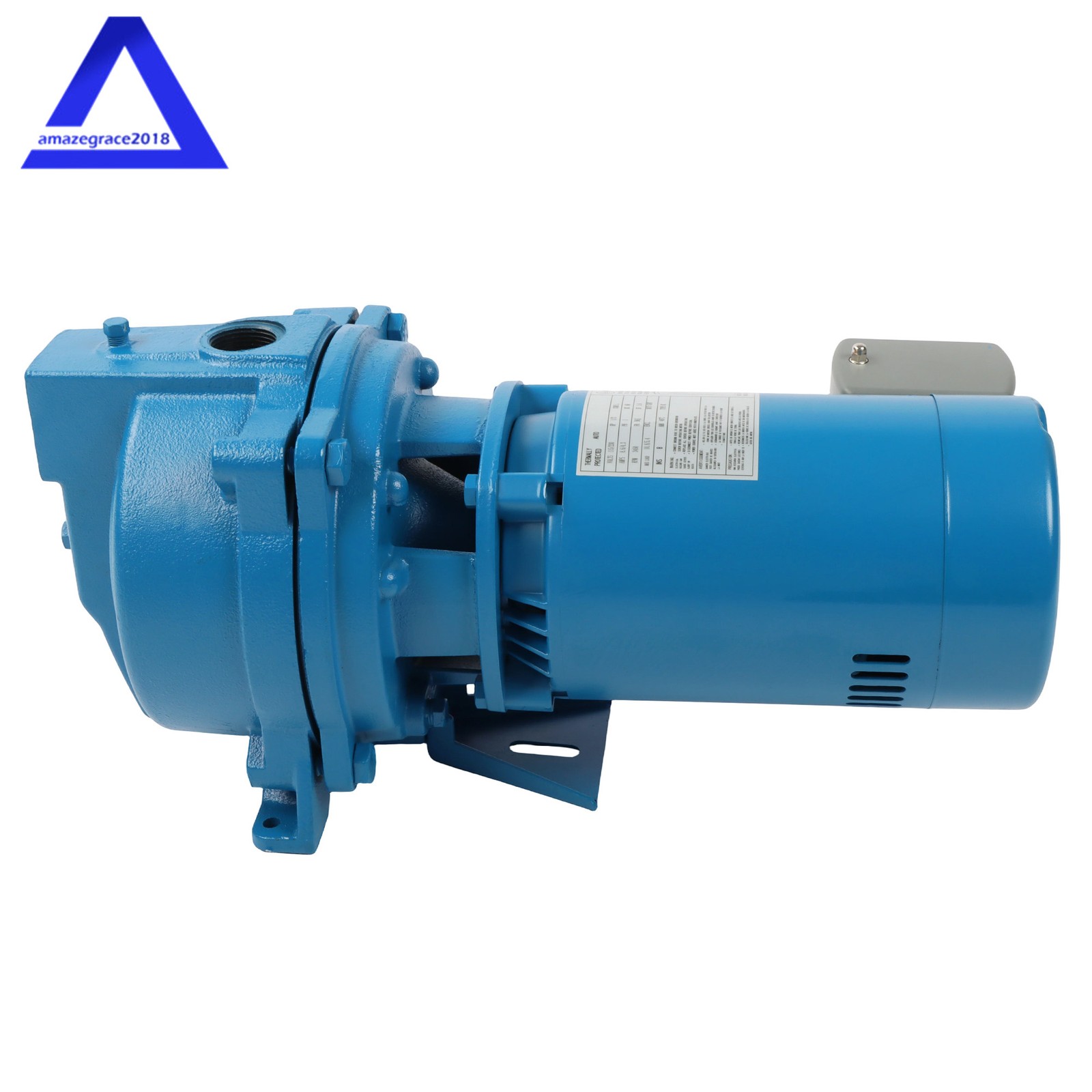 1/2 HP, Dual 115/230v Cast Iron J5S Shallow Well Jet Pump Single Phase 3450RPM