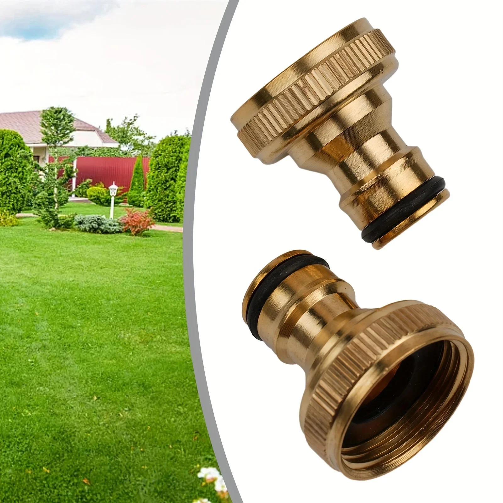 Brass Faucet Tap Connector Mixer Hose Adaptor Quick Connecter 1/2 3/4 Copper Hos