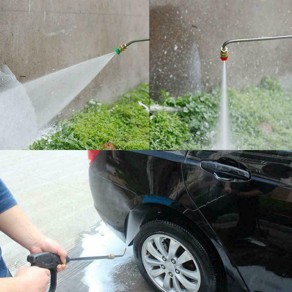 High Pressure Elbow Washer Lance Wand Gutter Cleaner 1/4 Quick-Connect W/ Nozzle