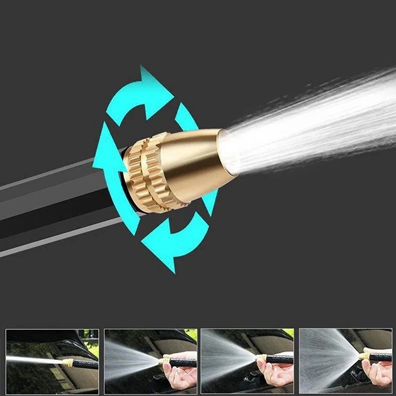 High Pressure Water Gun – 360° Rotating Nozzle, American Thread for Car & Patio