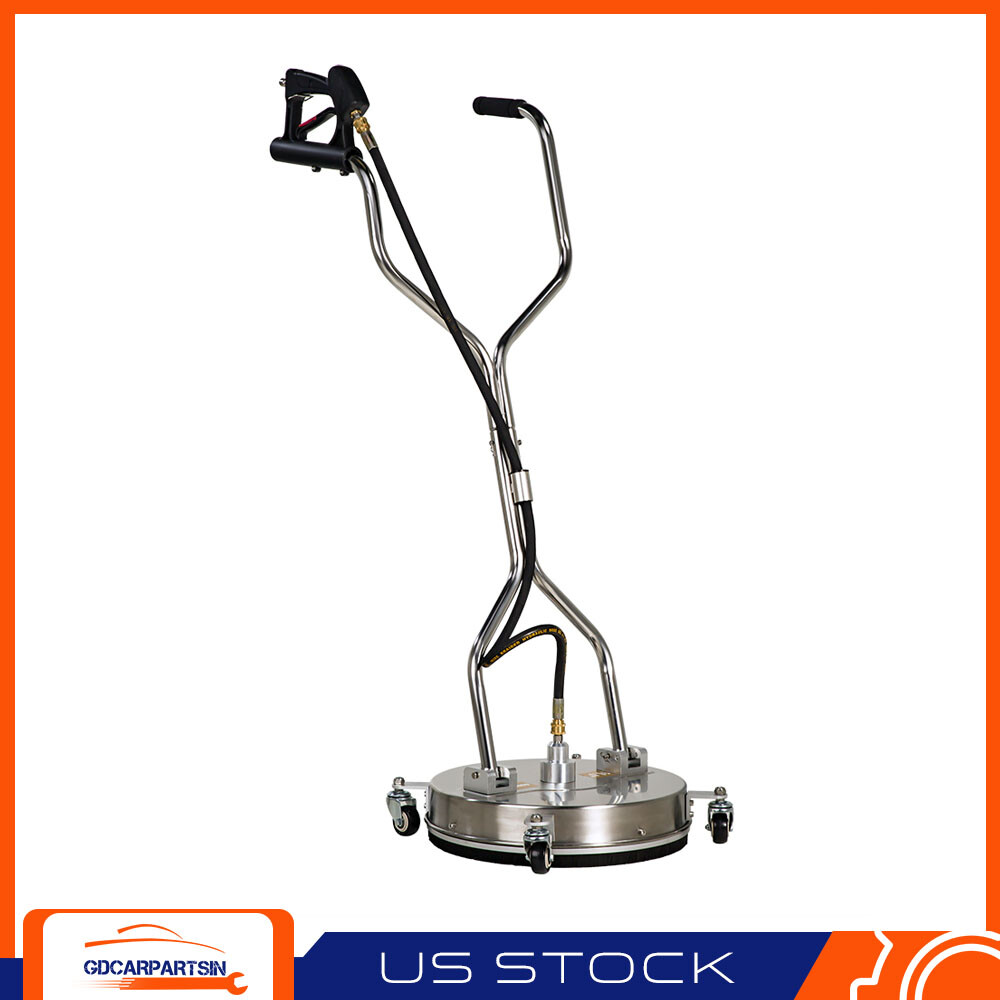 16.5″ Pressure Washer Surface Cleaner with 4 Spinner Wheels Stainless Steel