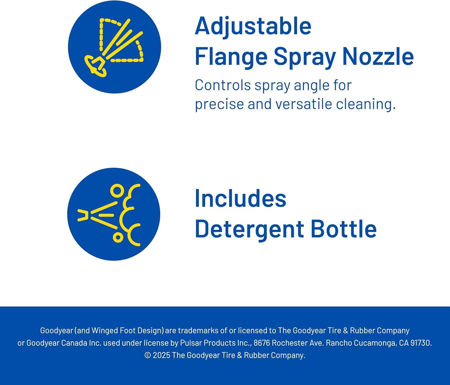 Goodyear 2000 PSI 1.6 GPM Electric Pressure Washer Soap Bottle