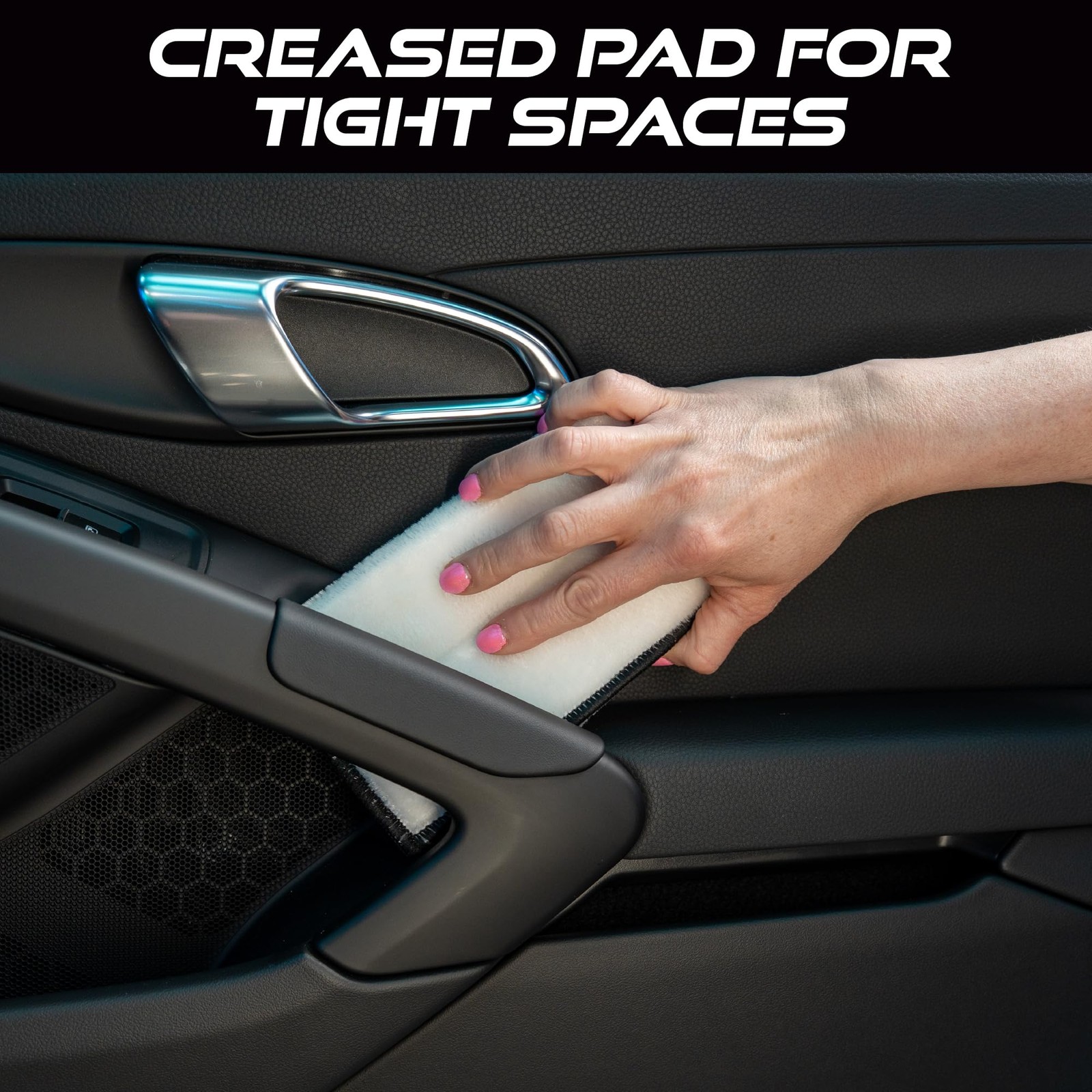 VIKING Microfiber Car Interior Cleaner Pads with 8 inches x 6.8 inches, Grey