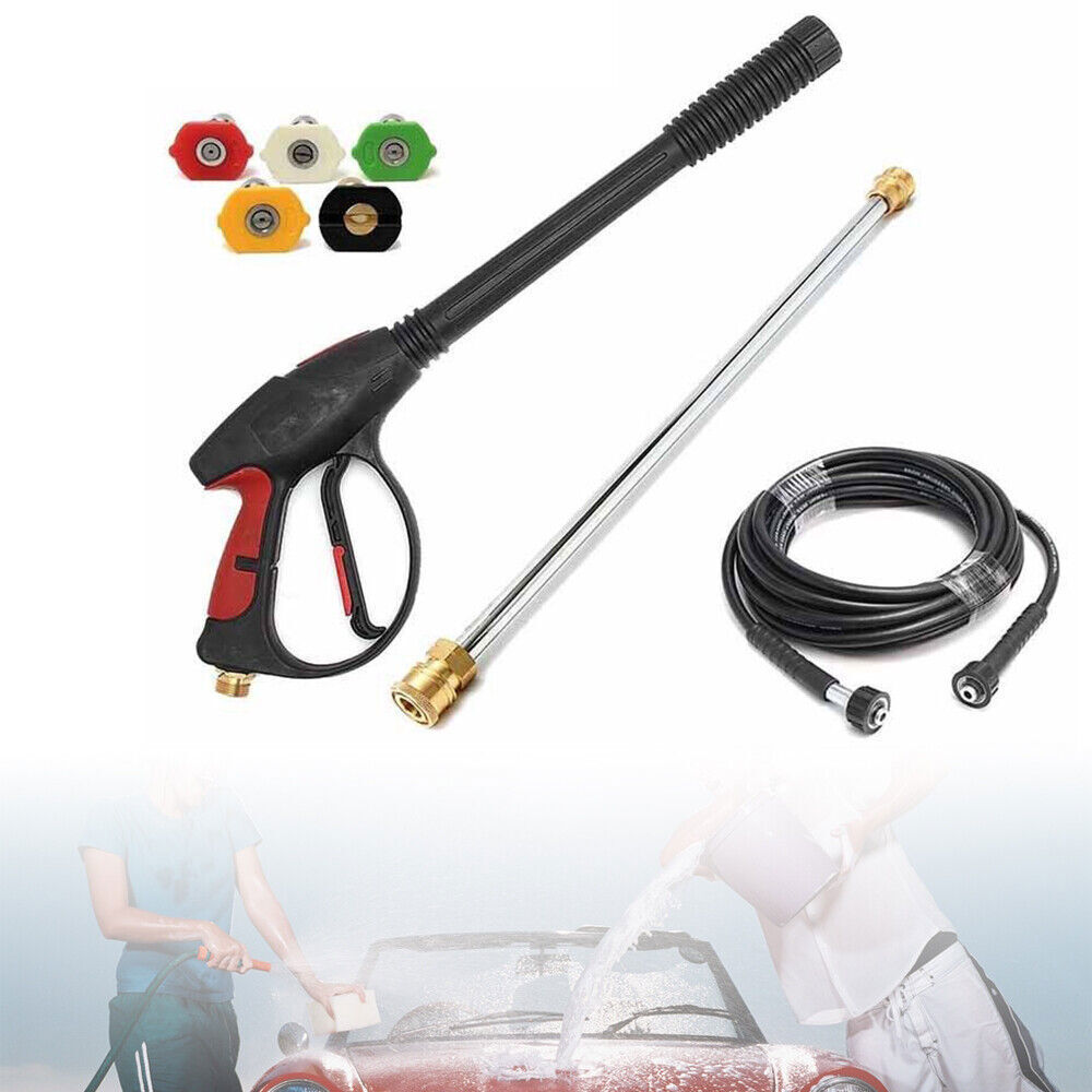 3000PSI High Pressure Power Washer Spray Gun Wand Hose Kit +5 Tips For Craftsman