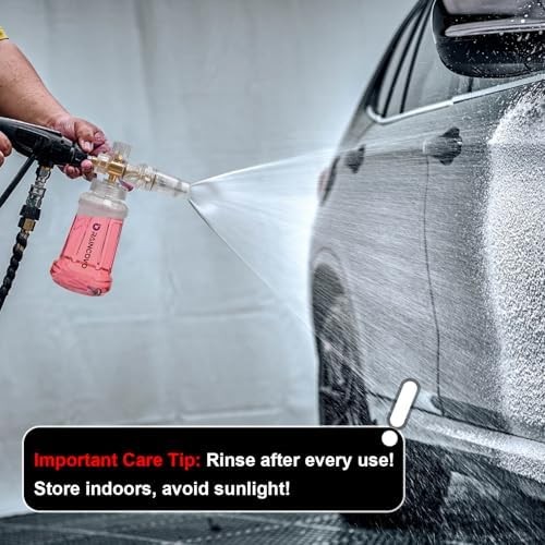 Foam Cannon for Pressure Washer, Snow Clear Foam Cannon for Car Wash, Stainless