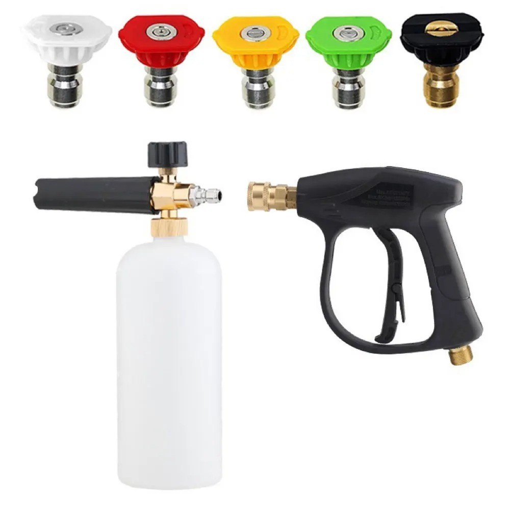 1/4″ High Pressure Washer Gun 4350 PSI Car Wash Foam Spray w/ M22-14mm Connector
