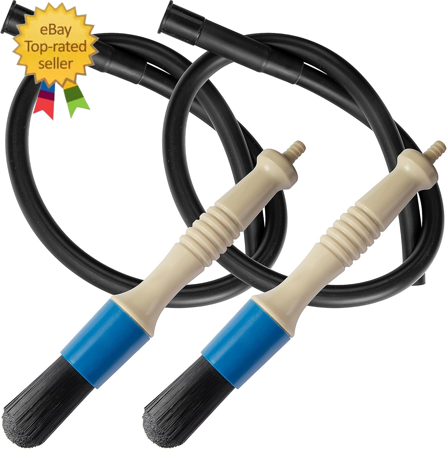 2 Pcs Parts Washer Brush with 31 Inch Hose- Wear Resistant Parts Cleaning Brush-