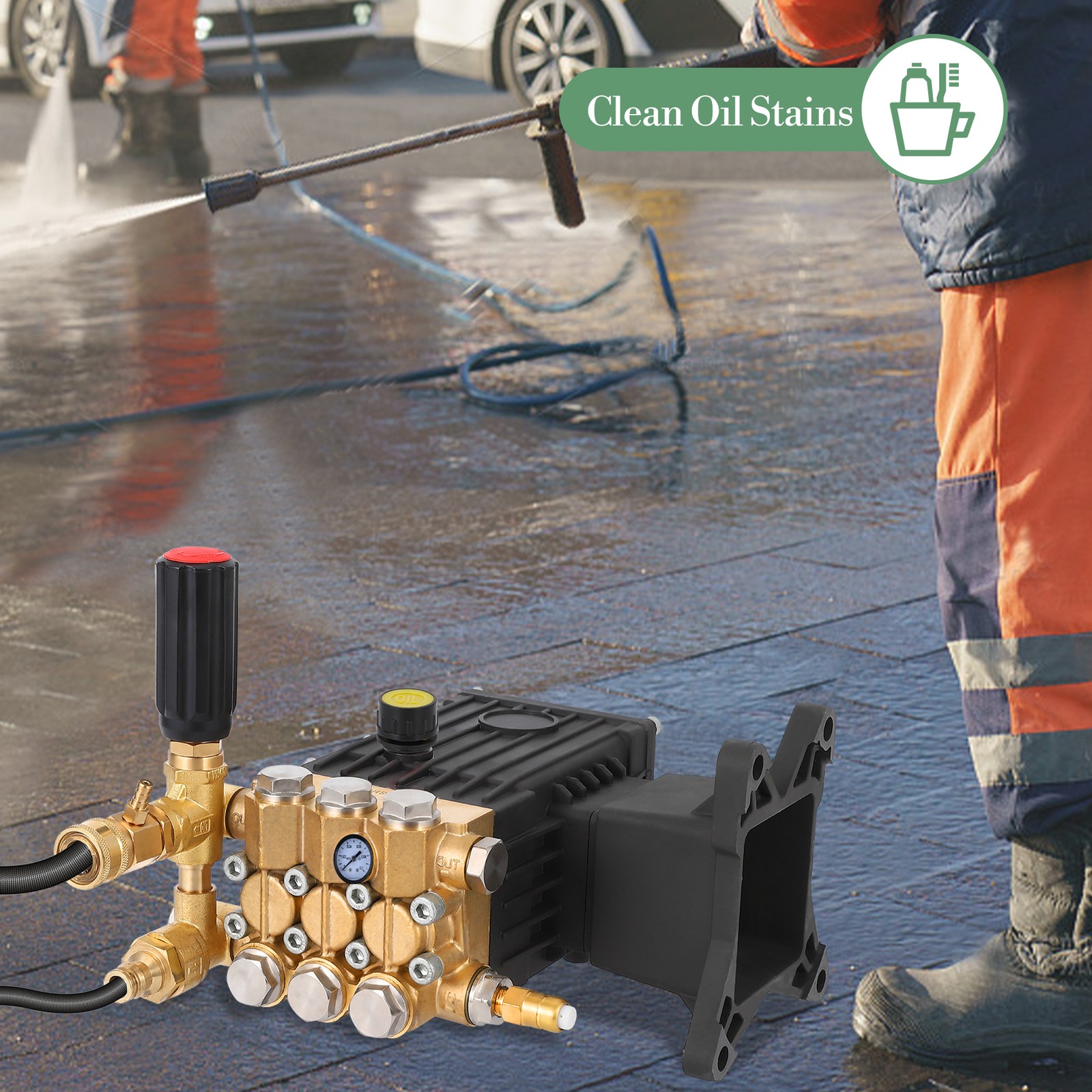 High Pressure Washer Pump Power Washer Pump 4000 PSI Multipurpose Cleaning Tool