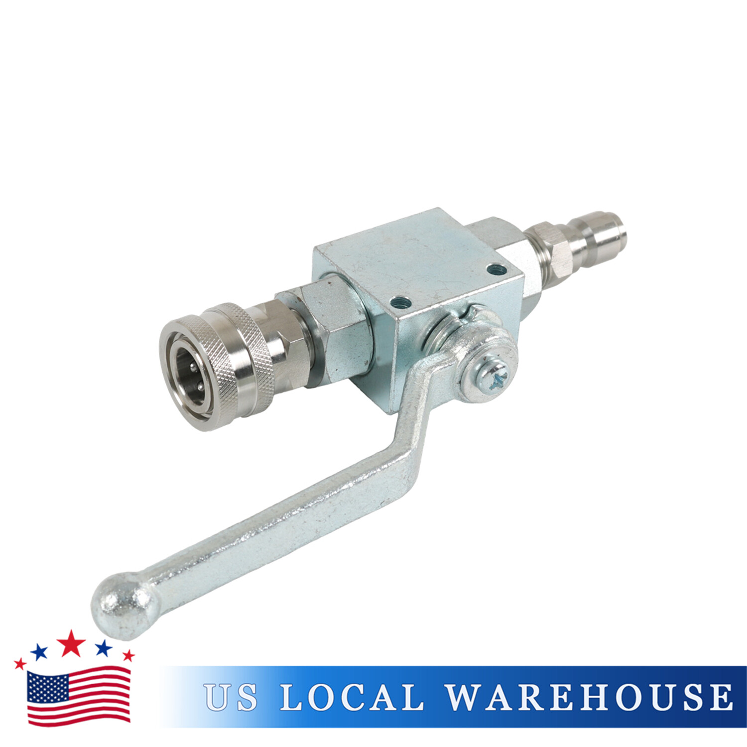 Steel High Pressure Washer Ball Valve Kit, 3/8 Inch Quick Connect 4500 PSI