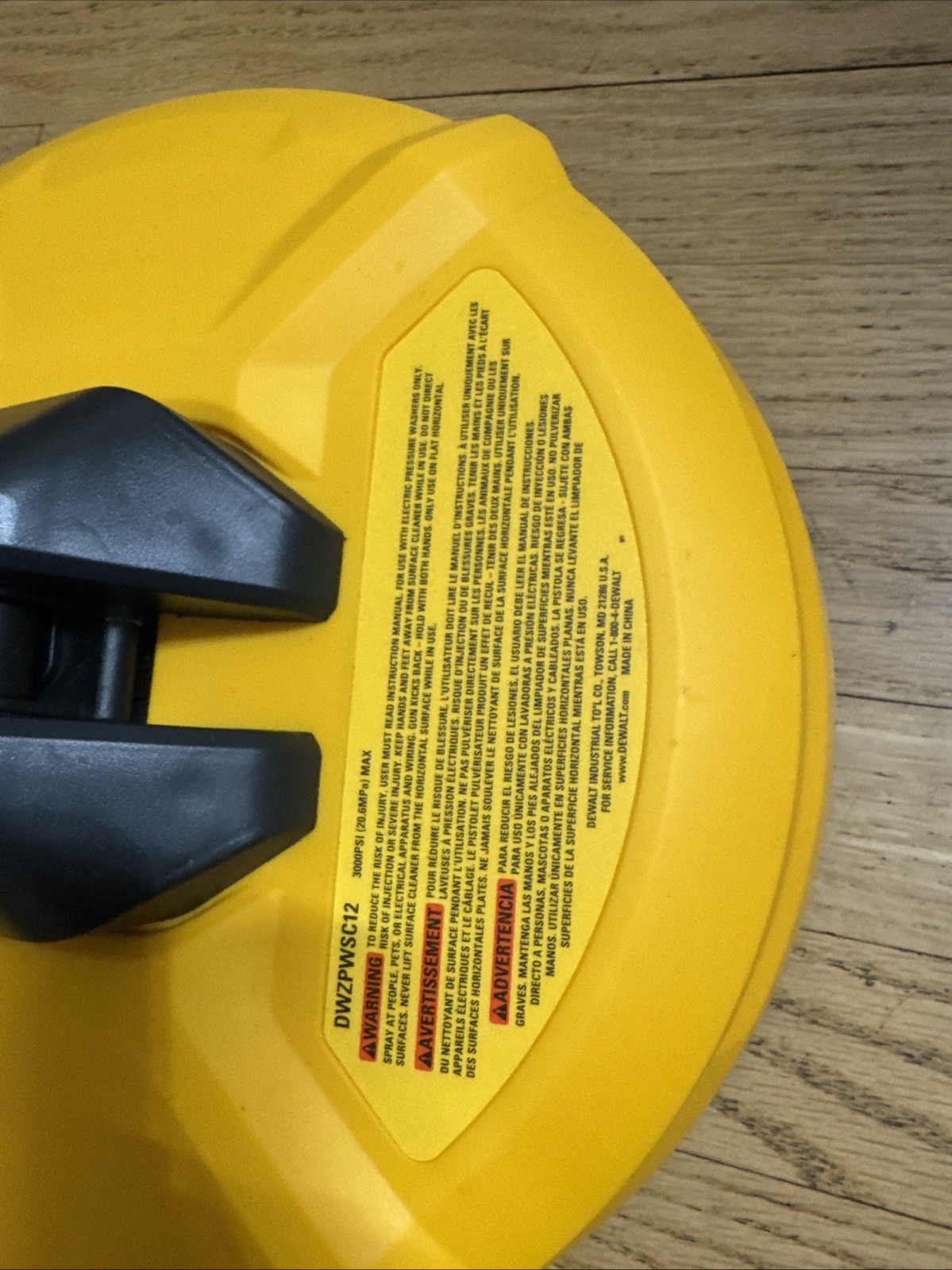 DEWALT 12” Rotating Surface Cleaner Pressure Washer Attachment – Used – T2