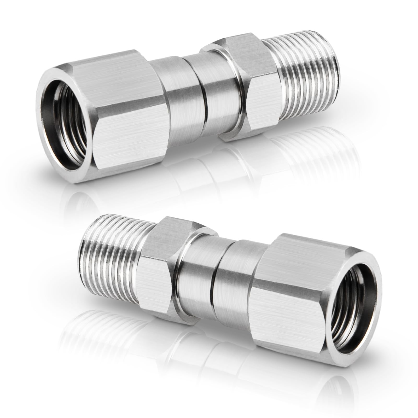 Pressure Washer Swivel 3/8″ NPT Thread Male to Female 360 Joint 5000PSI 2PCS