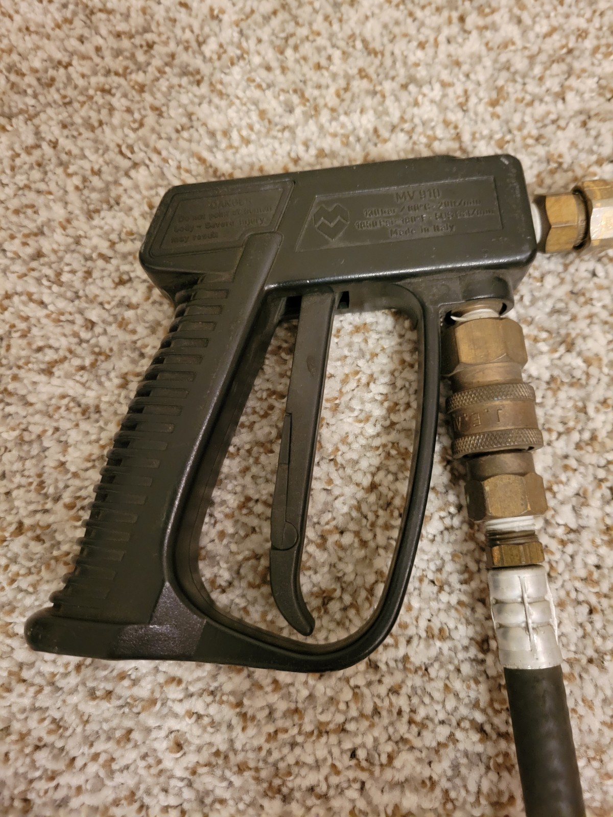 AR MV910 Pressure Washer Gun With 20+ Feet Of Hose, 2000 Psi Italy
