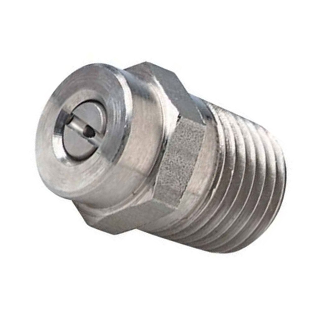 Cleaning Nozzle 25° Stainless Steel 1/4 Thread For Water Pipe Cleaning