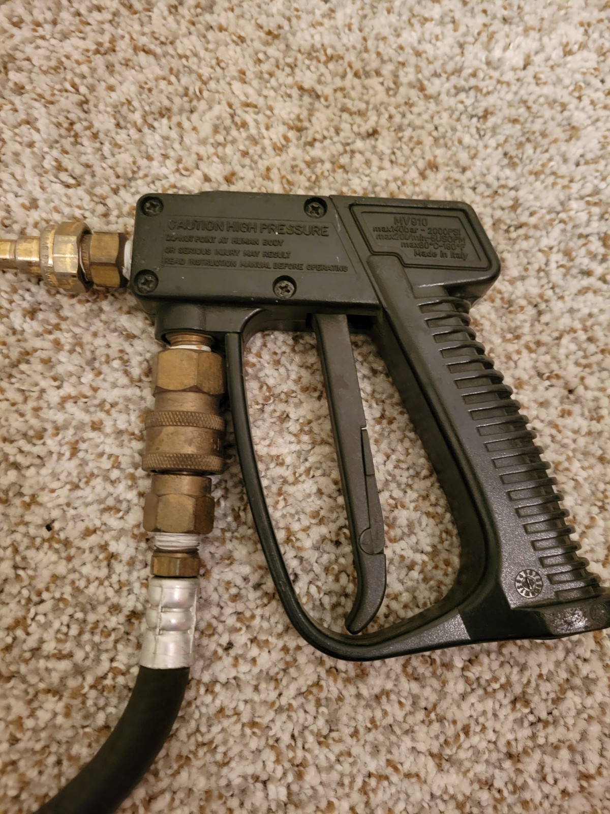 AR MV910 Pressure Washer Gun With 20+ Feet Of Hose, 2000 Psi Italy
