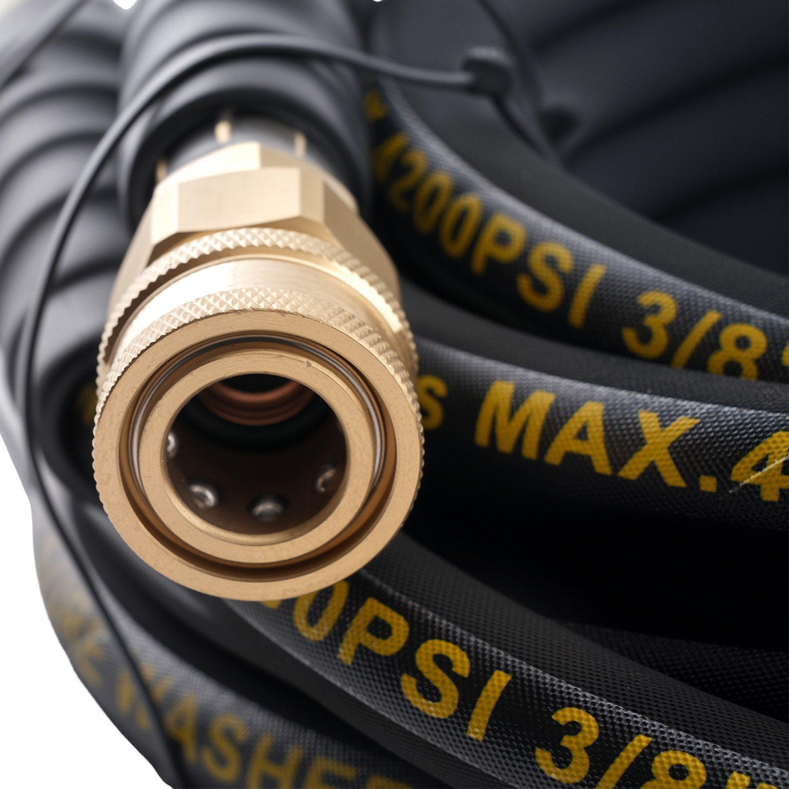 25ft Pressure Washer Hose 3/8″ 4200PSI w/ M22-14mm to 3/8″ Quick Connect Coupler