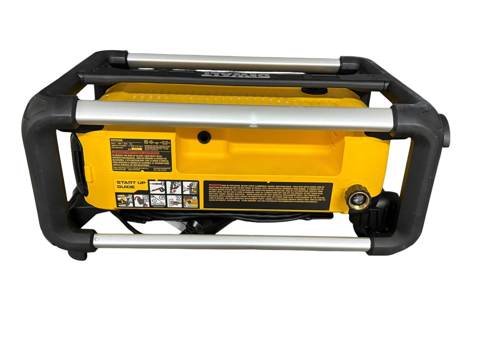 DEFECTIVE DeWalt DWPW2600 13 Amp Jobsite Electric Pressure Washer