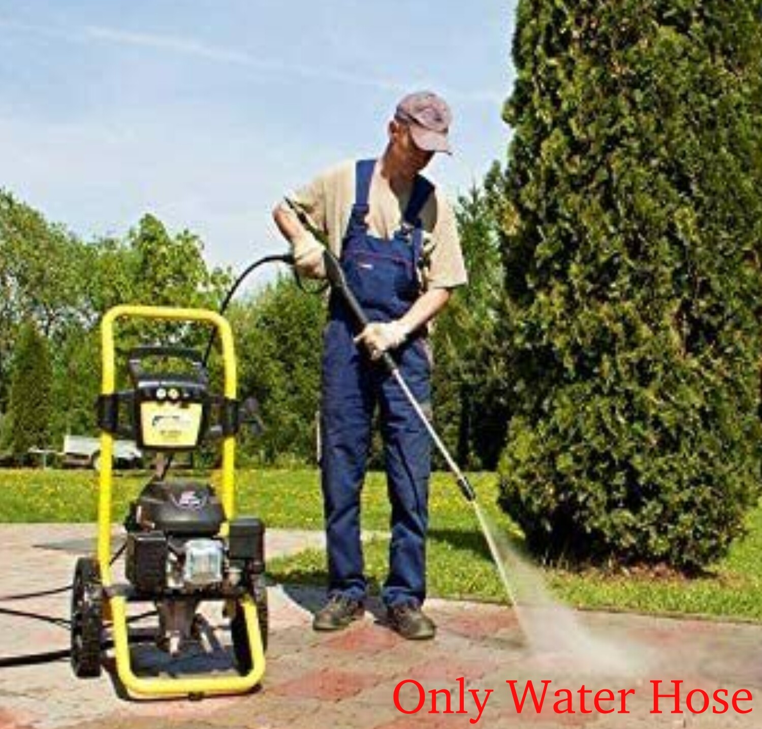 Pressure Washer Hose 3200PSI High Power Pump Cleaner Extension Pipe 1/4 M22-14mm