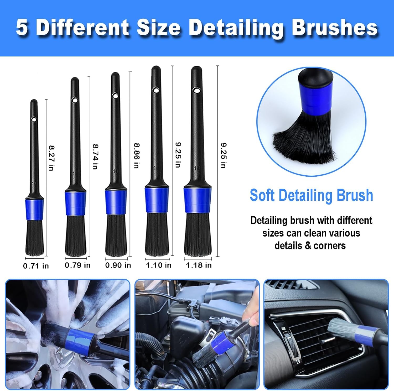 17pcs Car Detailing Kit Interior Cleaner, Cleaning with…