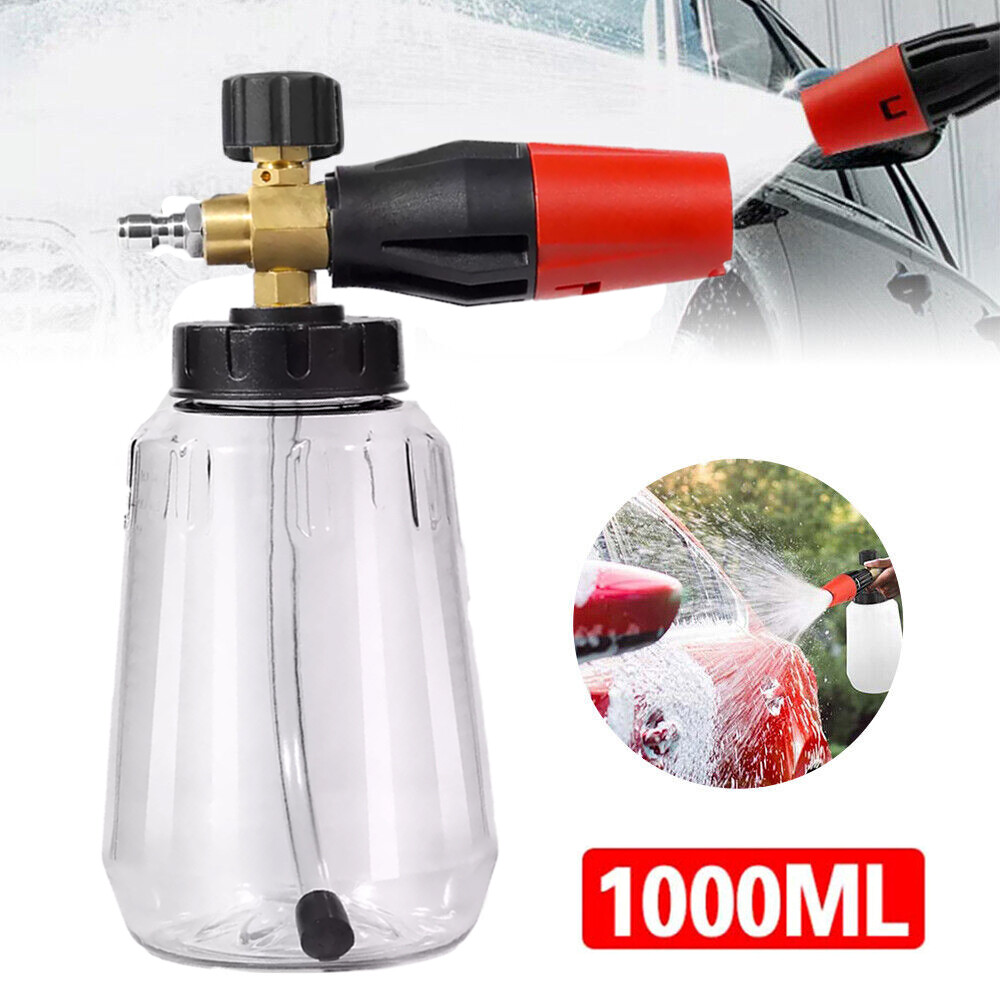 Snow Foam Washer Gun Car Wash Soap Lance Cannon Spray Pressure Jet Bottle Nozzle