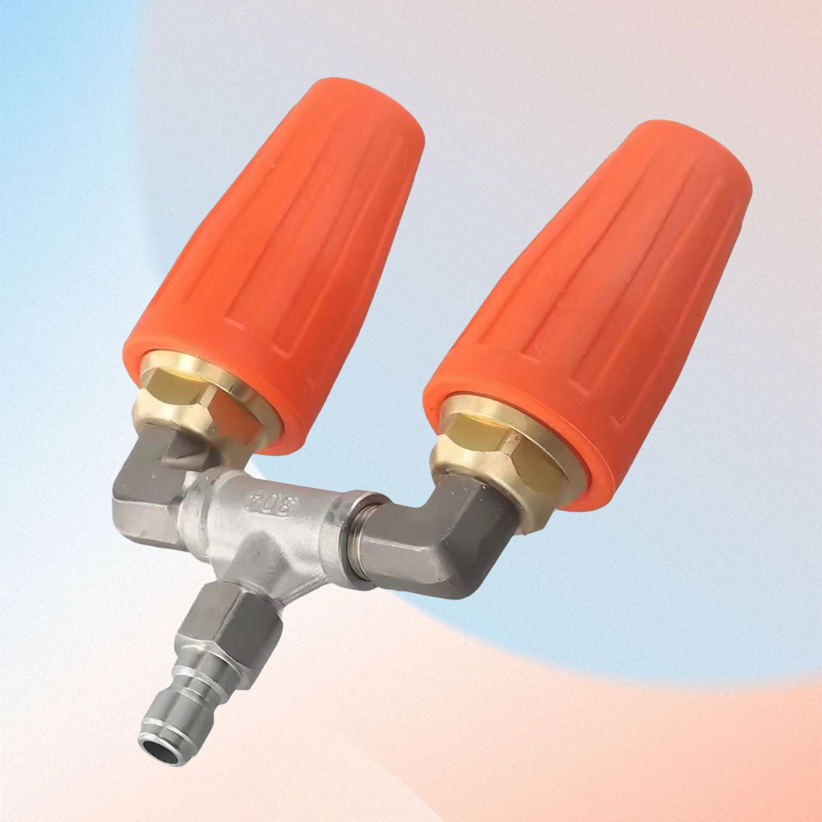 High-Pressure Washer Rotating Dual Turbo Nozzle Spray Tip1/4″ 4000PSI 4-6GPM