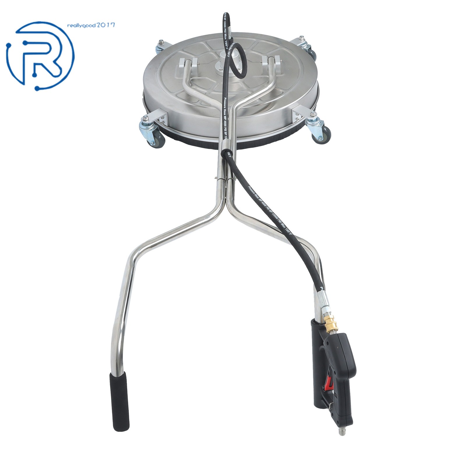 Pressure Washer Surface Cleaner 24″ 6000 PSI w/ Handles & Wheels Quick Connect