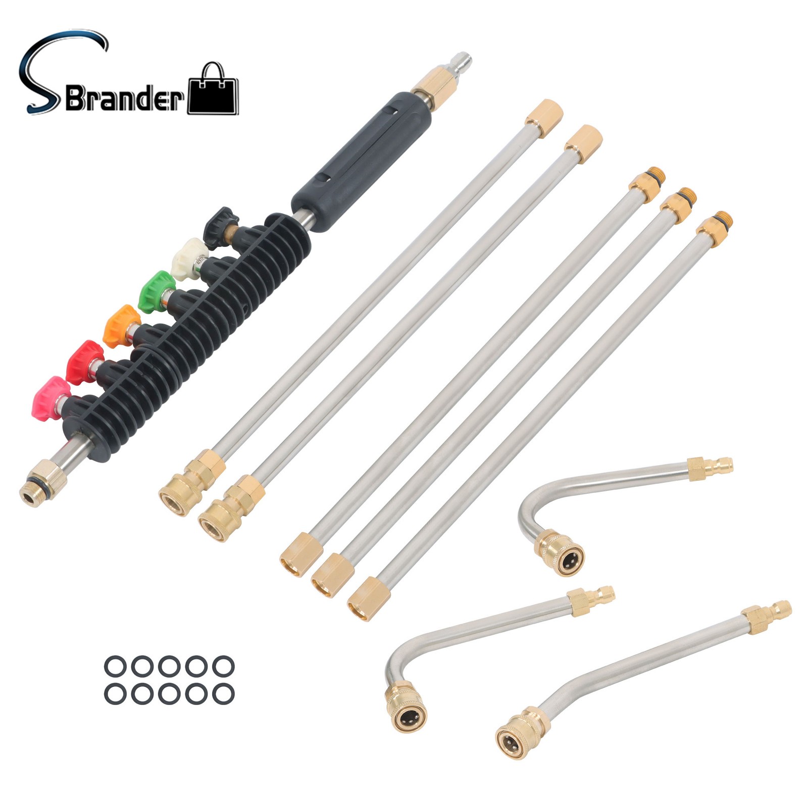97 Inch Pressure Washer Extension Wand Replaceable Stainless Steel Power Washer