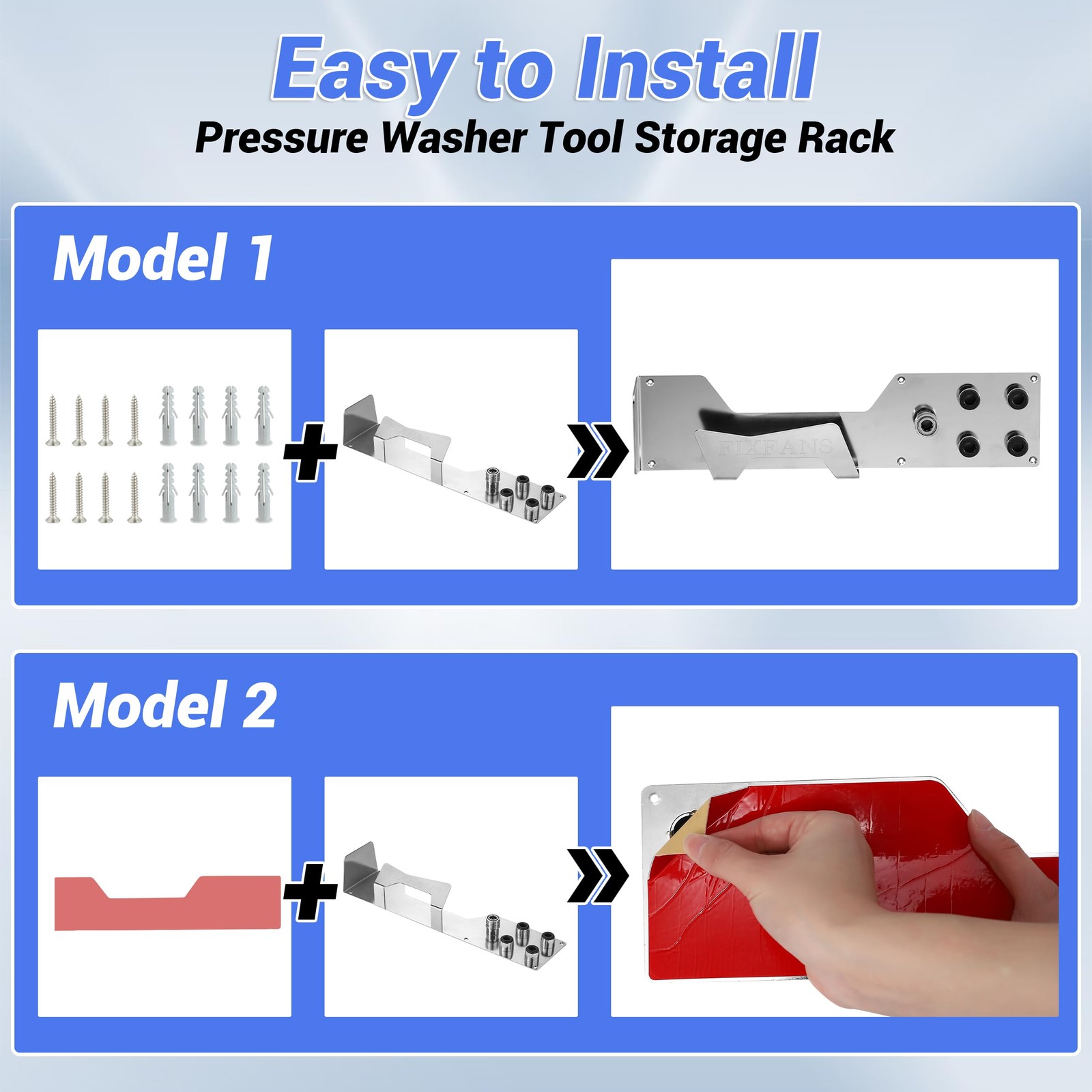 Pressure Washer Gun Holder, Power Washer Snow Foam Lance Holder Tool Organize…