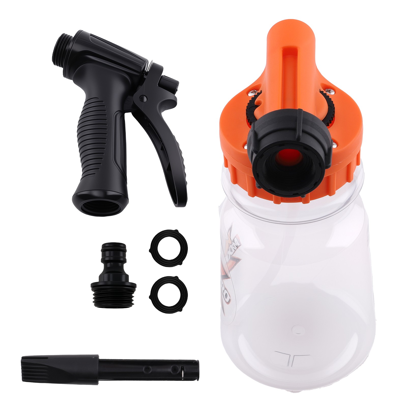 1L Pressure Washer Car Wash Foam Cannon Quick Connect 6-10bar Spray Car Wash Gun